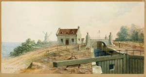the last lock of the Lachine Canal, 1826 