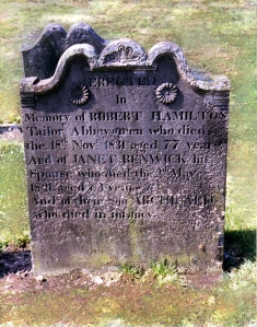 Robert Hamilton & Janet Renwick Gravestone imp